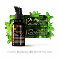 Ustraa 20% Vitamin C Face Serum - 30ml | 20% Vitamin C in Pure form | Anti-Aging, Brightening & De-Tan Cream For Men -50g | Effective Tan Removal | Even Skin tone, Prevents Dark Spots, Without Bleach