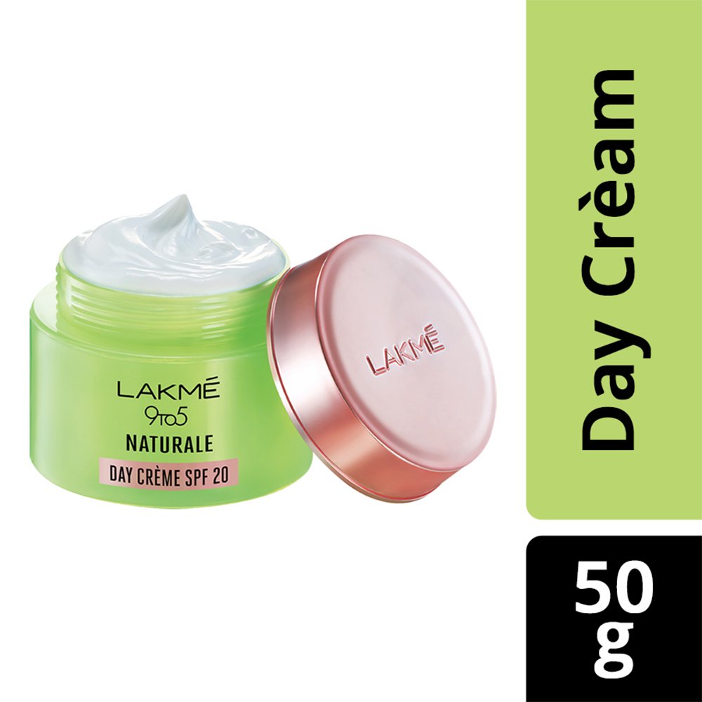 Lakmé Absolute Perfect Radiance Cream Skin lightening/Brightening Night Crème, 50g and 9 to 5 Naturale Day Creme SPF 20, 50g