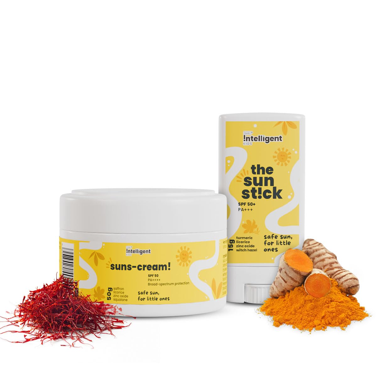 Tuco® Kids Sunscreen Stick (14gm) & Sunscreen Cream (50gm) | Combo Pack of 2 | Safe for Kids and Baby | UVA/UVB PA++++ | Broad Spectrum | Benzophenone- 3 and Avobenzone Free | Ages 2-5, 5-10, 10-15 | 64 gm |