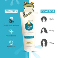 TRue FRoG Styling Duo Curl Defining Cream and Styling Gel for Curly And Wavy Hair, Vegan, Silicone free, Phthalate free & Paraben free - 150ml (Combo Pack of 2)
