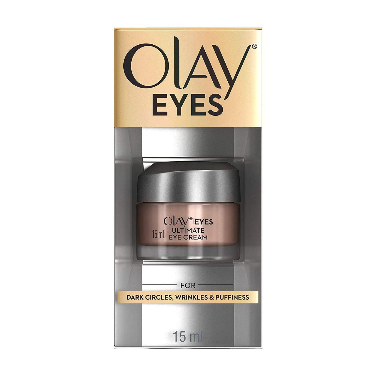 olay eye cream | Reduces Dark Circle, Wrinkles and Puffiness | With Peptides and Niacinamide | Normal, Oily, Dry & Combination Skin l Paraben & Sulphate free | (15ml, (Ultimate Eye Cream)