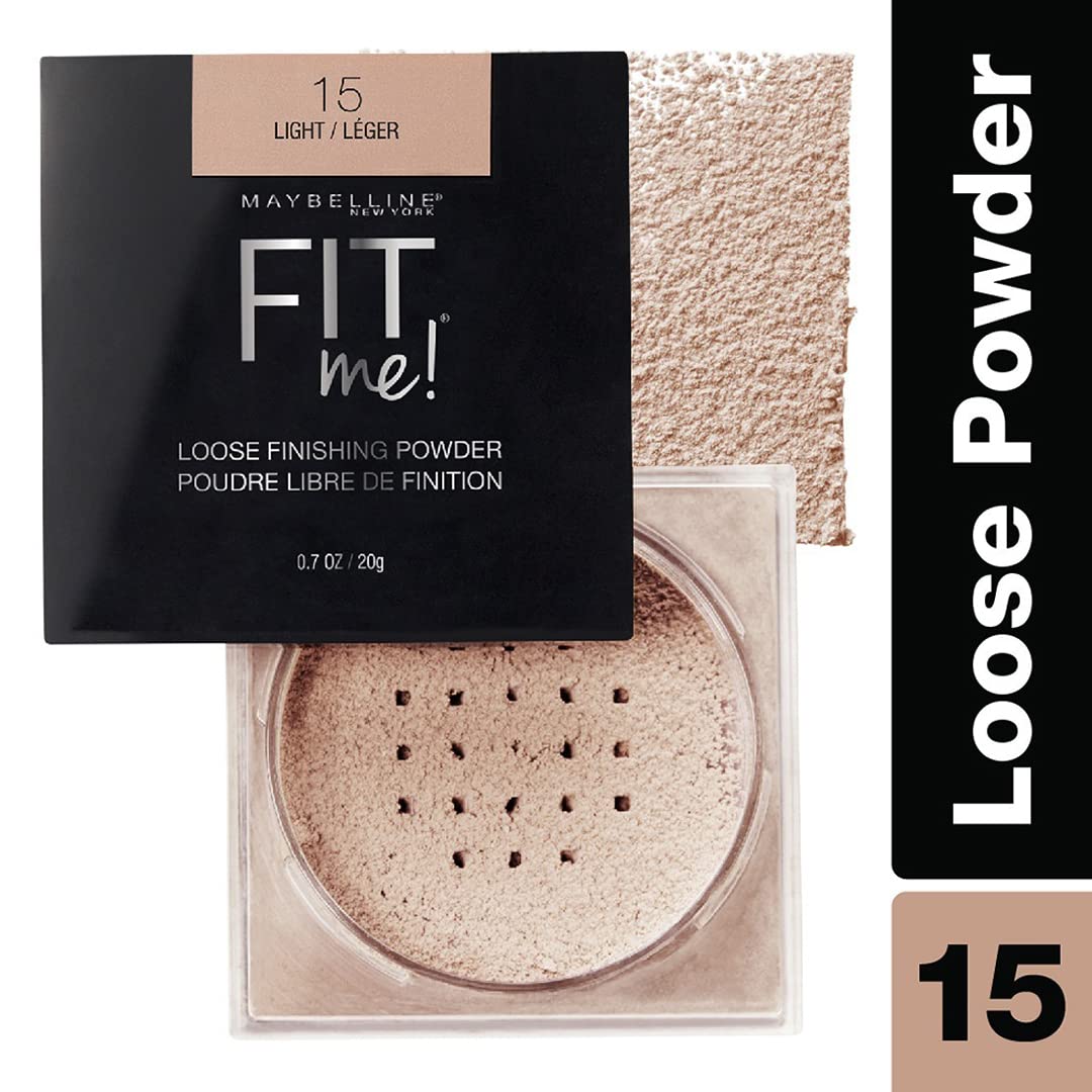 Maybelline New York Loose Finishing Powder, Mascara, Liquid Foundation, Matte Finish, Volumizing, Lengthening, Black, 30ml