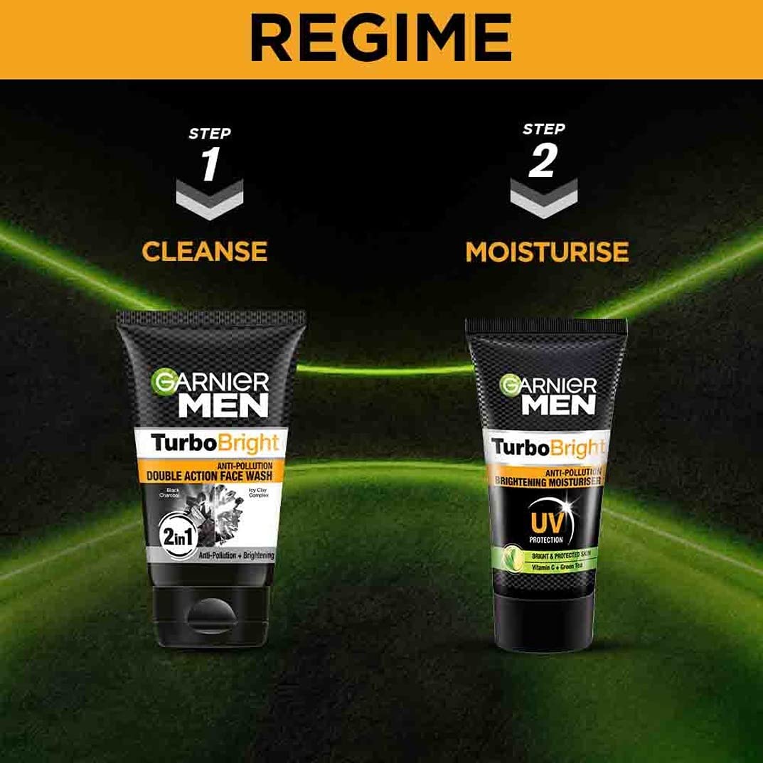 Garnier Men, Moisturiser, Brightening and Anti-Pollution, TurboBright, 40 g