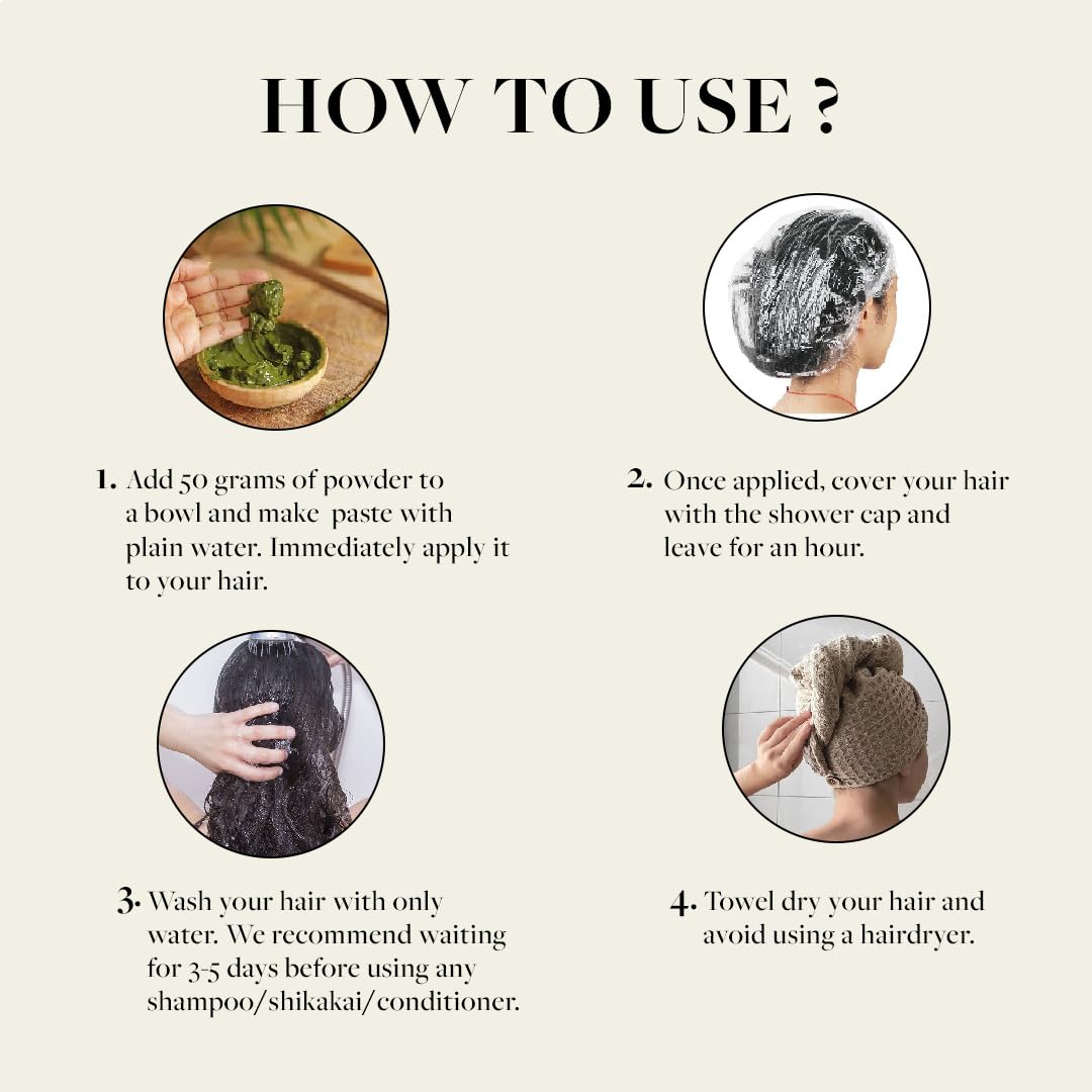 Sadhev Ayurvedic Heena Powder 100% Organic Plant-Based Natural Henna Powder For Hair - 100g (Pack of 1) - Single Process