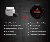 UrbanGabru Rebel Hair Styling Clay Wax for Men | Strong Hold | Matte Finish | 100 Times Re-Styleable with Keratin (Safe & Natural) - 85 gm | Adds Texture