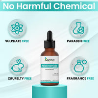 KAZIMA 10% Niacinamide Face Serum for Acne Marks and Dark Spots, with Zinc and Rice Extract | Fades Blemishes, Reduces Hyperpigmentation & Balances Oil | Niacinamide Serum for Oily Skin | 30 ml