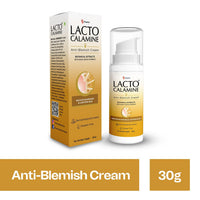 Lacto Calamine Anti Blemish Face Cream | 30g | Kojic Acid, Botanical Extracts & Vitamin E | Reduces Blemishes & Lightens Skin | Lightens Acne Marks & Spots | No Parabens & Dermatologically Tested