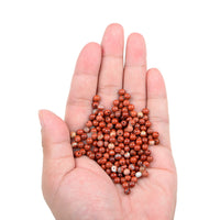 Bymitel 210pcs Natural Crystal Beads Stone Gemstone Round Energy Healing Loose Beads with Stretch Cord for Jewelry Making Bracelets Anklets (Red Jasper, 4mm 210pcs) Red Jasper