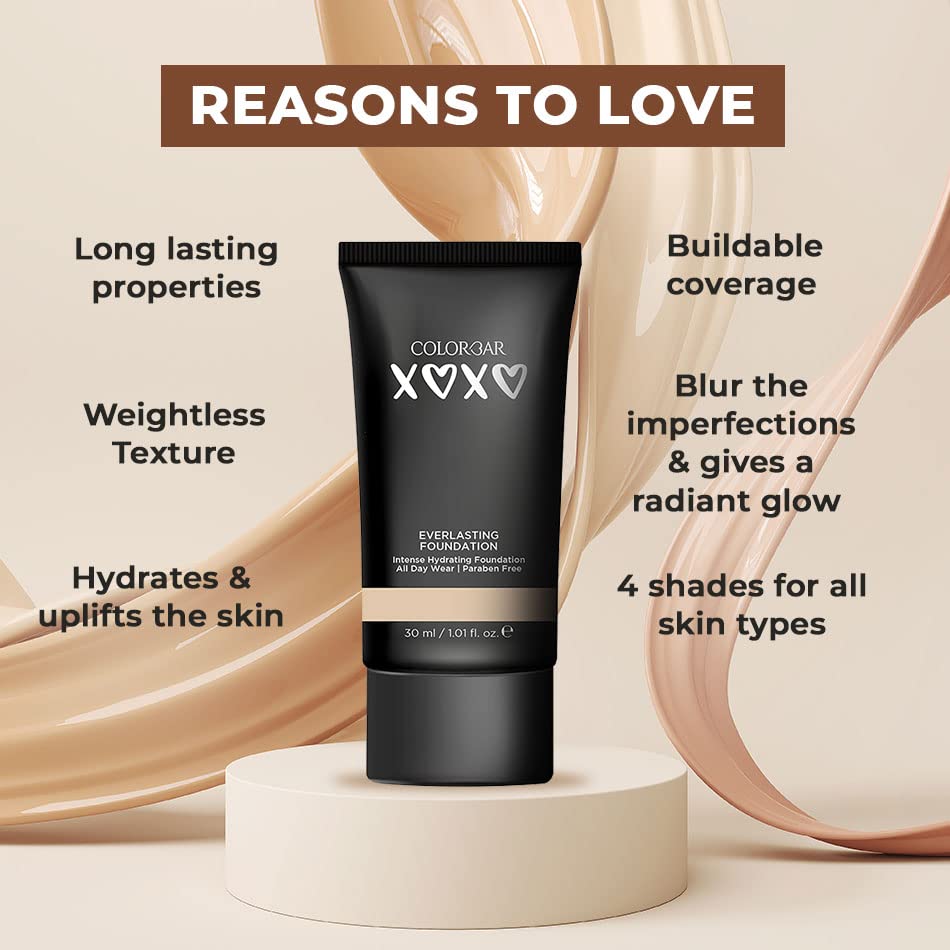 Colorbar XOXO Everlasting Foundation, Vanilla- 30 ml