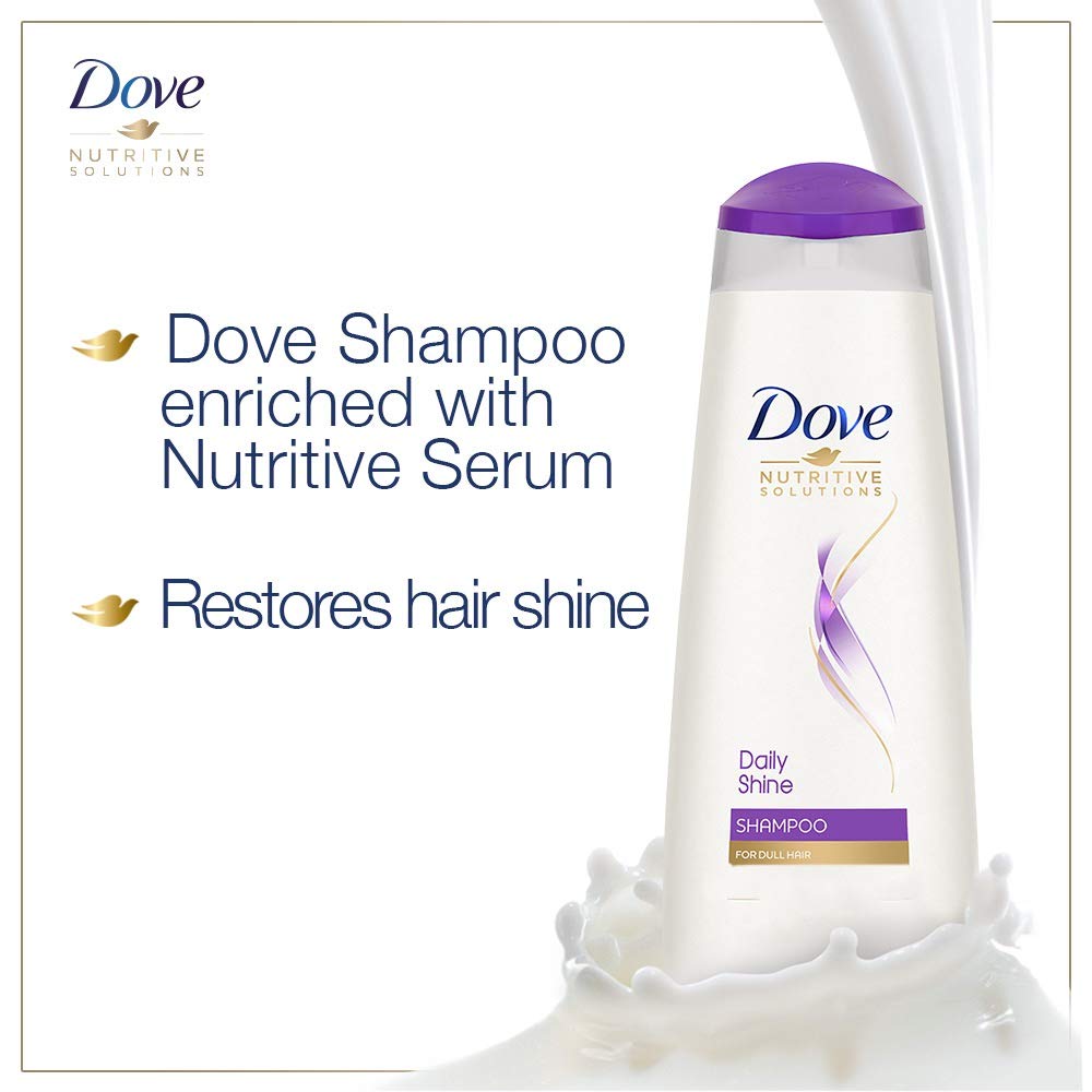 Dove Daily Shine Shampoo For Dull Hair, 180 ml & Dove Hair fall Rescue Shampoo, 180 ml