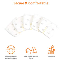 Basics Male Dog Wrap, Disposable Diapers, X-Small, Pack of 30, White X-Small (Pack of 30)