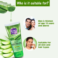 BOROPLUS Aloe Vera Gel for Hydration, Scars, Dryness, Dark Spots, Acne (All Skin) 450ml (Pack of 3)