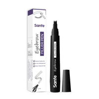 Sanfe Eyebrow Filler Pen | Perfect Eyebrow Enhancer, waterproof & smudge-proof | one swipe application with micro precision, natural & long-lasting finish | For Denser & Fuller Eyebrows | Black (Black, Pack Of 1)