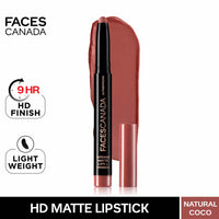FACESCANADA Ultime Pro HD Intense Matte Lips + Primer - Natural Coco 12, 1.4G | 9Hr Long Stay & Ultime Pro HD Intense Matte Lips + Primer - Tea Rose 10, 1.4G | 9Hr Long Stay