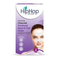 Hip Hop, Hiphop Skincare Cleansing Charcoal Forehead Nose And Chin Strips, Aloe Vera, 6 Count & Hip Hop Skincare Charcoal Nose Strips for Men - Blackhead Remover (3 Strips), blue