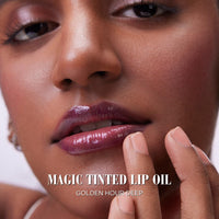 SIMPLYNAM Golden Hour Magic Tinted Lip Oil (Deep) | Hydration & Repair | High-Impact Tint | Non-Sticky & Lightweight | Vegan & Cruelty-Free | Panthenol & 7 Botanical Oils | Paraben-Free