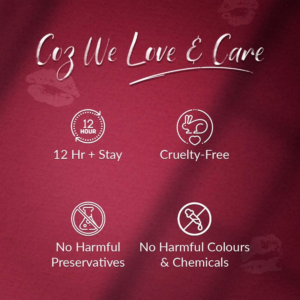 Oliva Liquid Lipstick, 12HR Long-lasting Matte Lipstick, Non Transfer, High Coverage, Water & Smudge Proof, Light Weight & Cruelty-Free - 2ml (Berry Smoothie 11)