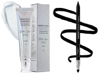 FACESCANADA Strobe Cream - Silver 30Ml And Facescanada Ultime Pro Intense Gel Kajal With Smudger & Sharpener - Black,1.2 G