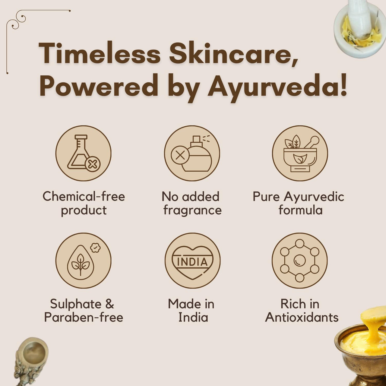 ADHYAY | Shata Dhauta Ghrita Skin Renewal Cream | Deep Nourishing Hydrating & Age-Defying Ayurvedic Formula | Wrinkle Repair & Skincare | Infused with Cow Ghee & Marigold Extracts | 100gm