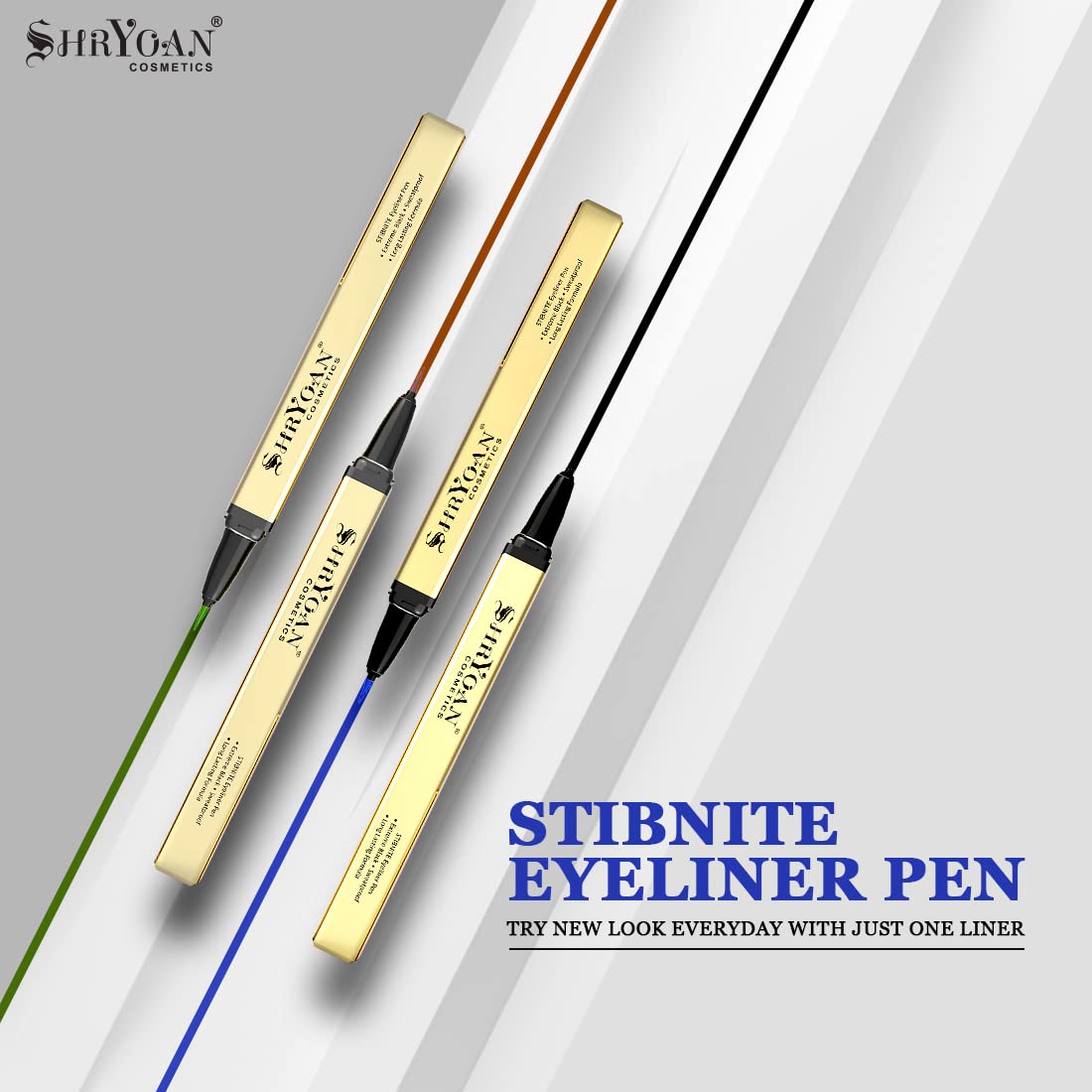 Shryoan Stibnite Eyeliner Pen| Intense Eyeliner | Matte Eyeliner | Lasts Long up to 24 hours | Tear, Sweat & Smudge Proof | (1.2g) | Color- Brown