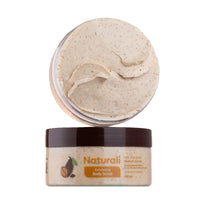 Naturali Exfoliating Body Scrub With Walnut & Cocoa | Deeply Hydrates Skin | Nourishes Dry Skin | Paraben & Mineral Oil Free | 200g