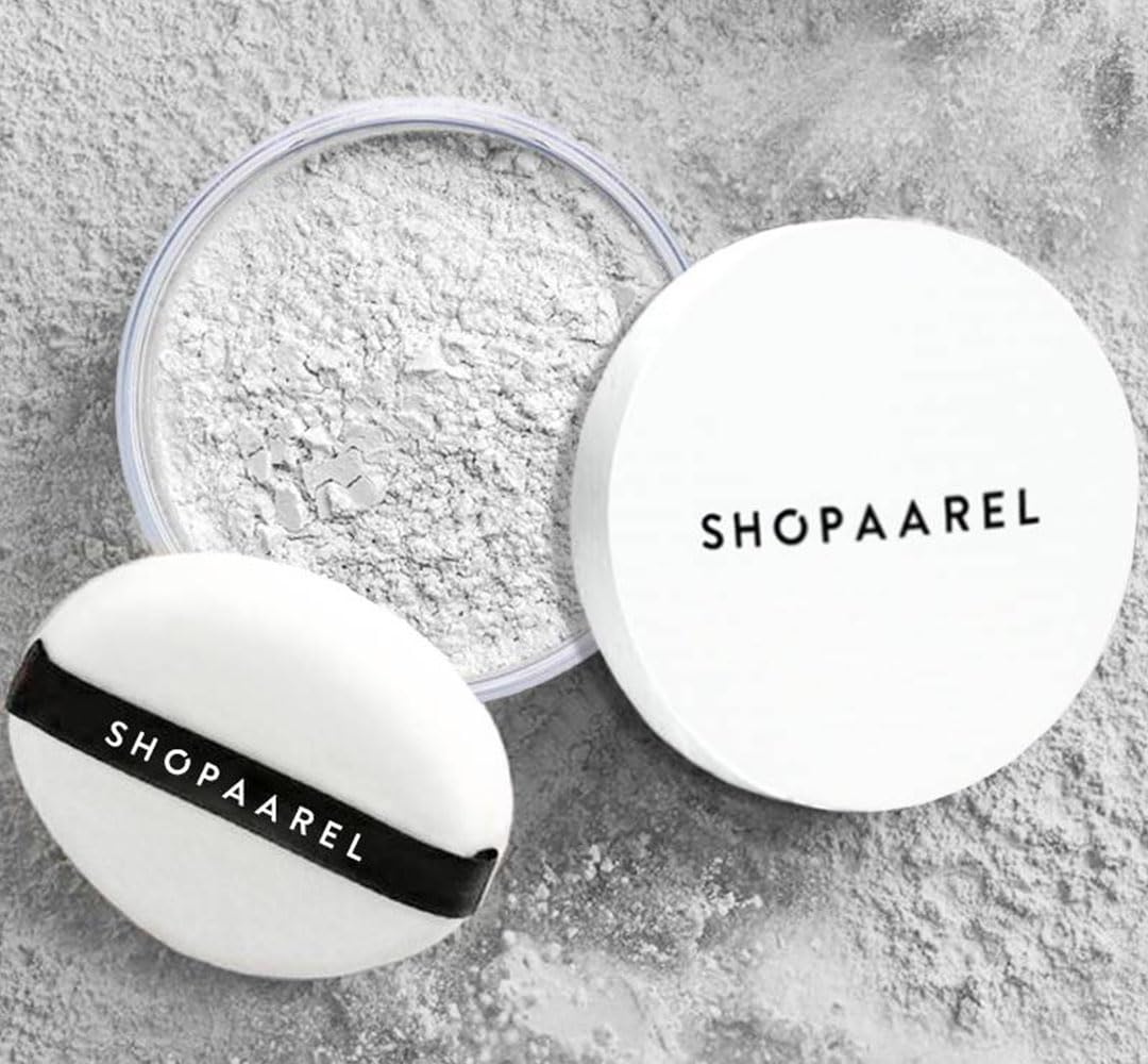 SHOPAAREL Flawless Fixing Powder Controls Shine, Mineral Based Formula (White (01))