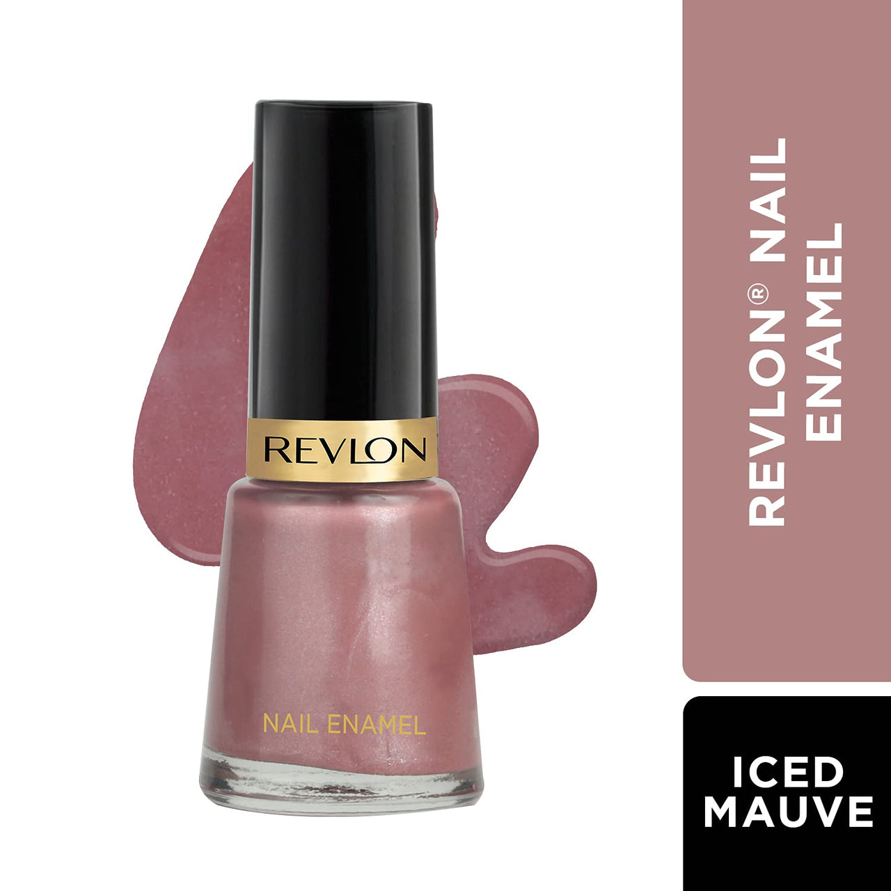 REVLON Glossy Finish Nail Enamel, Iced Mauve, Pure Pearl, 8Ml