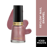 REVLON Glossy Finish Nail Enamel, Iced Mauve, Pure Pearl, 8Ml