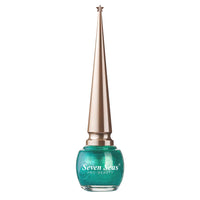 Seven Seas Liquid Color Eyeliner - 5ml | Waterproof | Smudgeproof | Long Lasting | Eyeliner for Women (Green, 5ml)