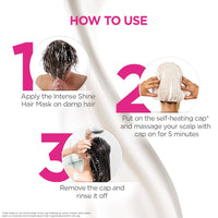 BBLUNT Intense Shine Heat Hair Spa Mask with Rice & Silk Protein for Salon-Like Hair Spa at Home - 70 g