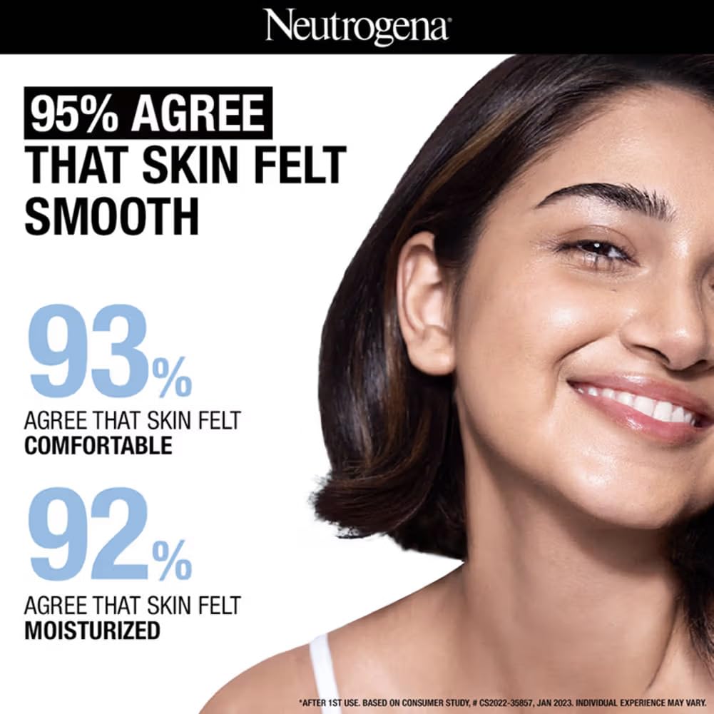 Neutrogena Ultra Gentle Daily Moisturiser | Oil Free | Glycerine, Niacinamide & Vitamin B5 | Light Weight & Non Greasy | Dry & Sensitive Skin | 100ml