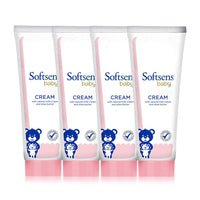 Softsens Baby Rich Moisturising Cream | Enriched with Natural Milk Cream and Shea Butter | Dermatalogically Tested, Hypoallergenic & Paraben Free 100g (Pack of 4)