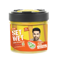 Set Wet Styling Hair Gel for Men - Sport Extreme, 250gm | Extreme Hold, High Shine |For Short to Medium Hair| No Alcohol, No Sulphate