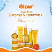 Aqualogica Glow+ Oil-Free Moisturizer with Papaya & Vitamin C| Moisturizes to Enhance Glow & Texture | Controls Excess Oil | 100g