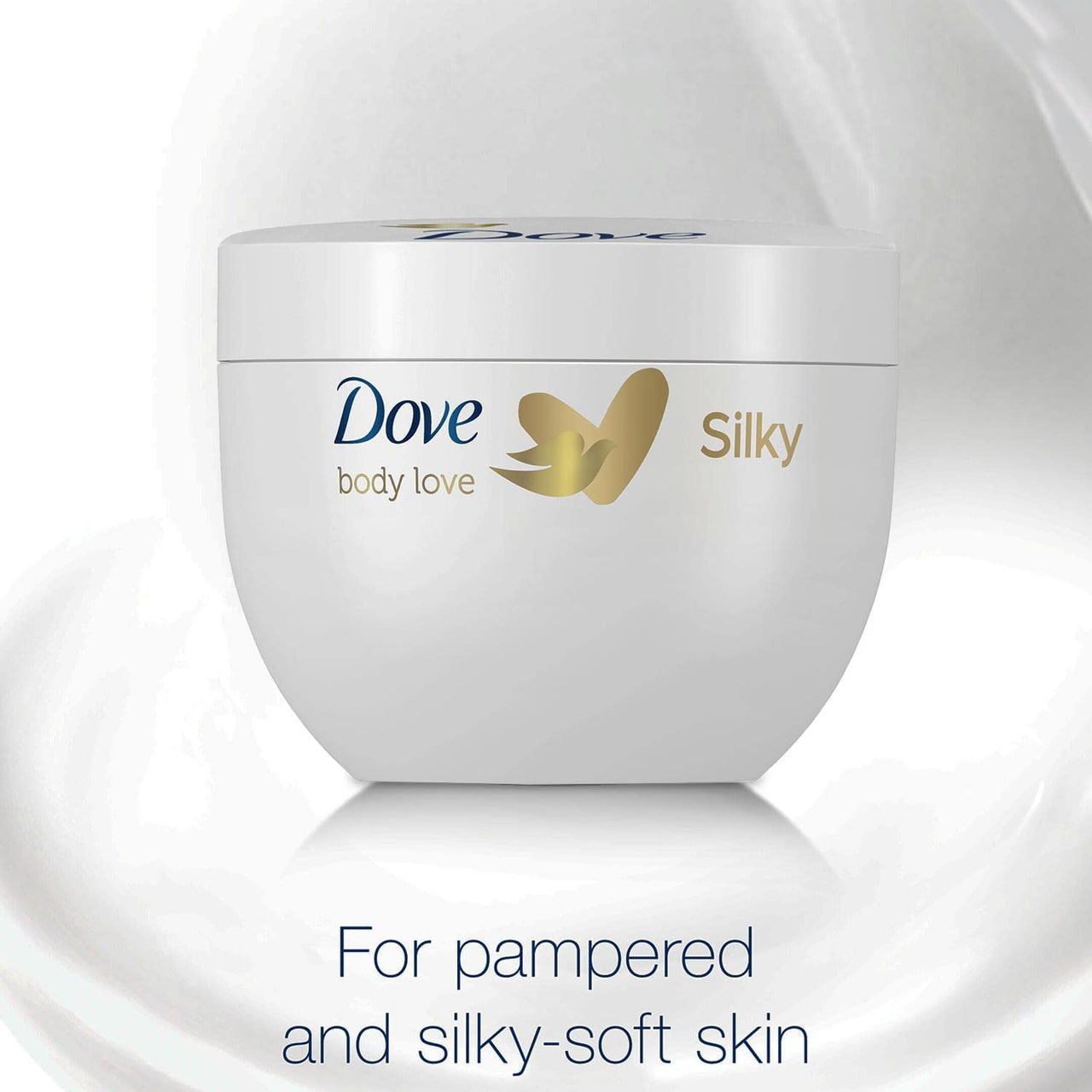 Dove Silky Soft Feeling Skin Nourishing Body Cream Pampering Lotion - 300ml Tub