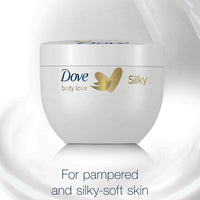 Dove Silky Soft Feeling Skin Nourishing Body Cream Pampering Lotion - 300ml Tub