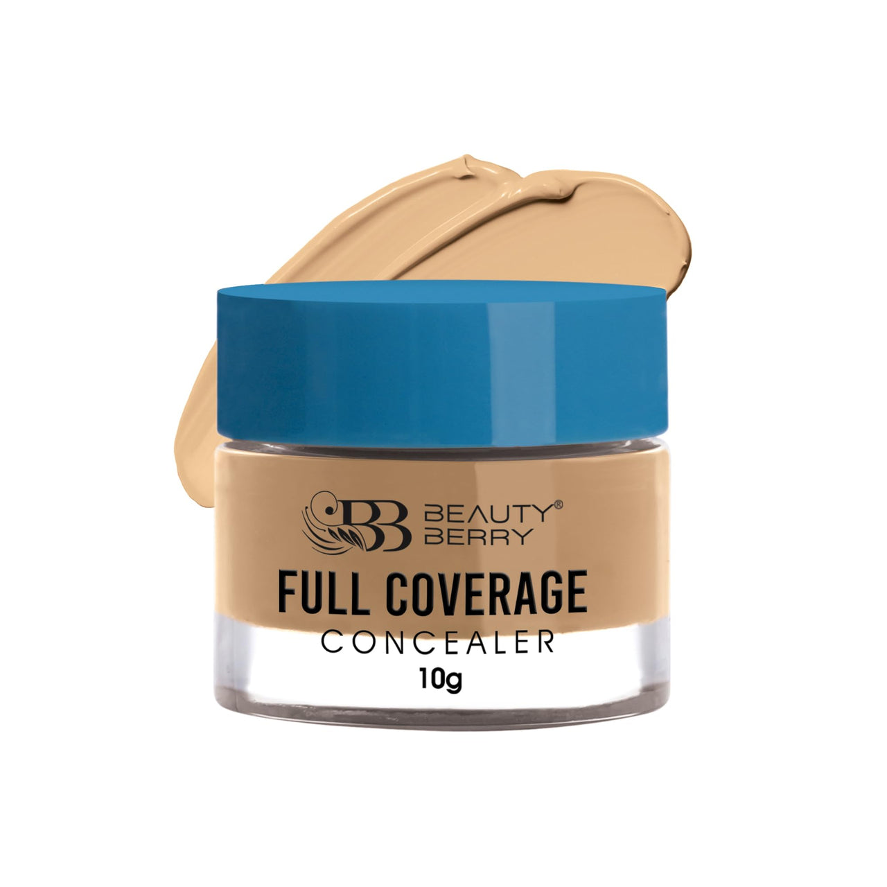 Beauty Berry Full Coverage Concealer, Easy to Blend, Ultra Lightweight & Long Lasting Concealer | Creamy Texture, Highly Pigmented, Waterproof Concealer for Face Makeup (NATURAL GLOW-09, 1)