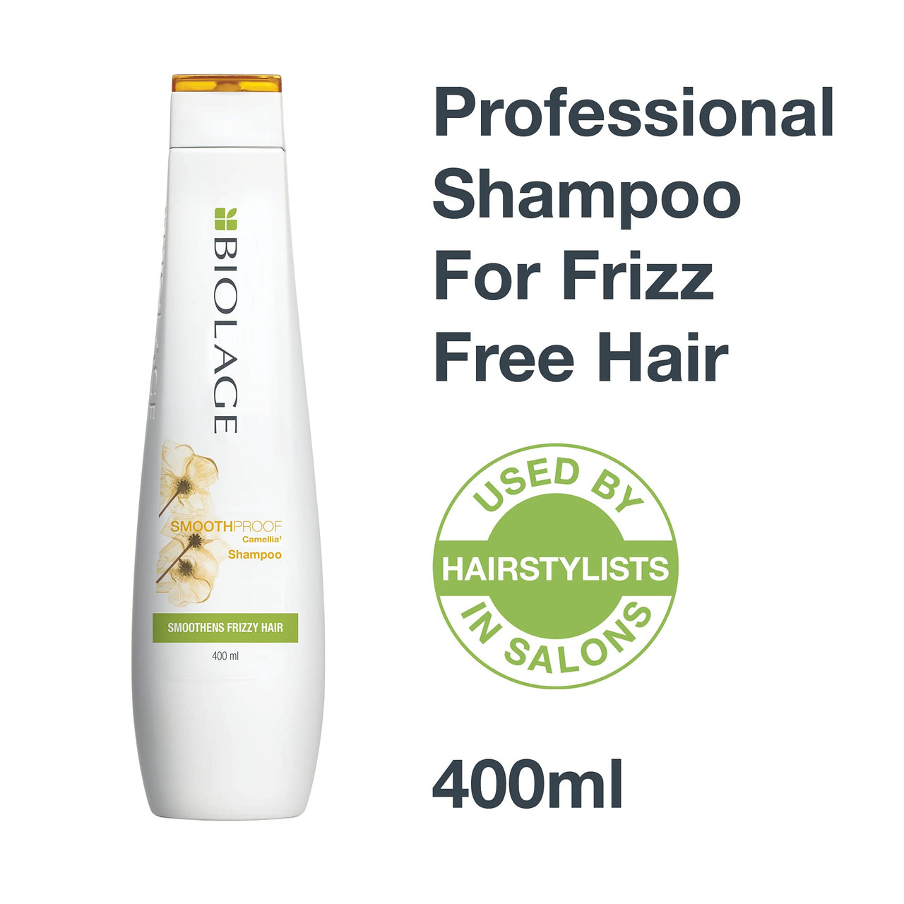 Biolage Smoothproof Shampoo, 400ml & Smoothproof Deep Smoothing 6-In-1 Professional Hair Serum For Unisex For Frizzy Hair, 100ml