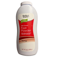 Perfect Purity Talc-Free Foot Powder that controls odor and absorb wetness for 24hr freshness.