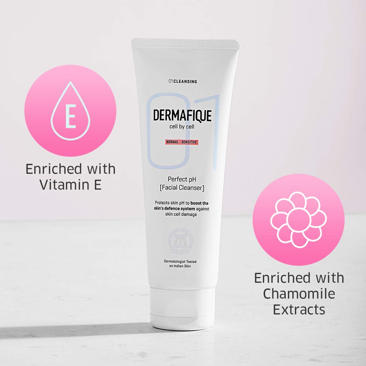 Dermafique Perfect pH Facial Cleanser – 100ml, Gently Remove Impurities, Ultra Mild Facial Cleanser | Soap, Paraben & Alcohol Free | Dermatologist Tested Face Wash