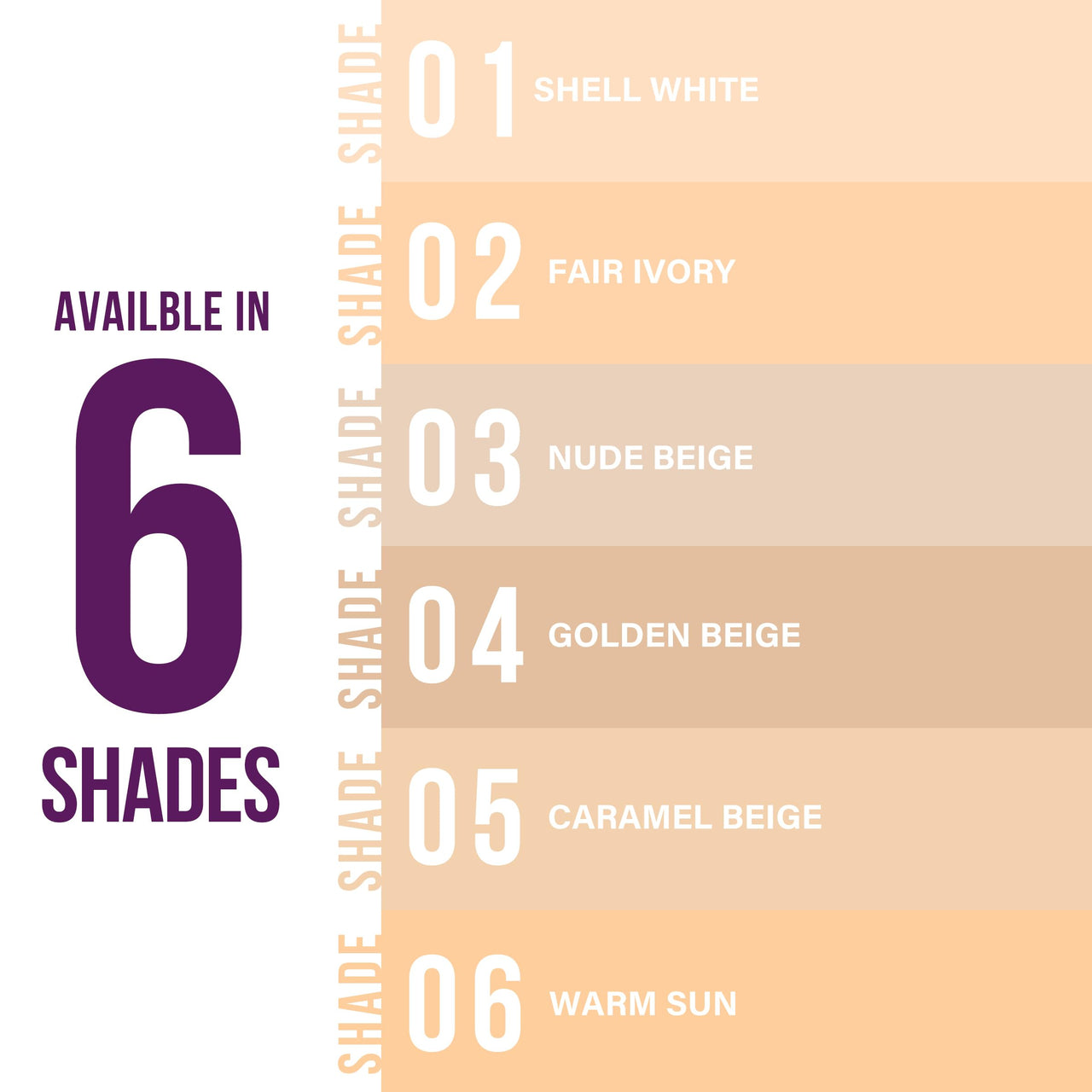 Hilary Rhoda Super Cover Foundation for All Skin Types|Blemish Free|High Coverage & Waterproof Foundation|24-Hour Stay & Non-Sticky Formula|Matte Finish|Blends Flawlessly|30g (Shell White| Shade 01)