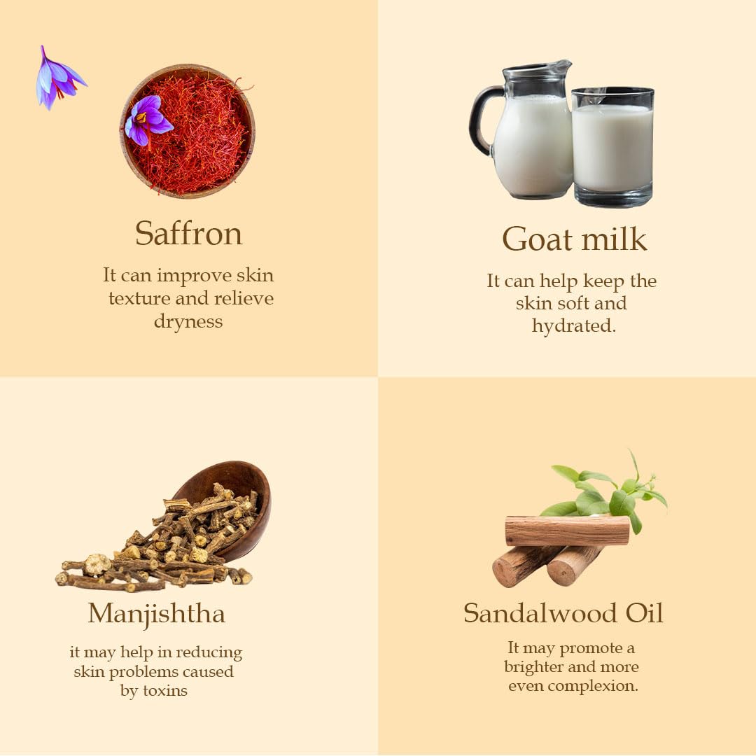 Kumkumadi 24k Night Cream for glowing skin | Skin brightening | Enriched With Saffron,Haridra,Sandalwood oil & Manjistha | 50gm