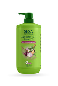 SESA Ayurvedic Anti Hairfall Shampoo For Dry And Frizzy Hair Reduces Hairfall Made With 6 Ayurvedic Herbs Paraben Free Shampoo - 1 L