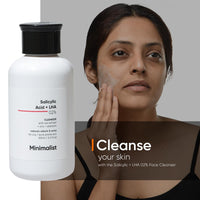 Minimalist Anti-Acne Kit, Skincare Routine Kit for Unisex, Salicylic Acid Face Wash, Vitamin B5 Moisturizer, and Salicylic Acid Serum Combo