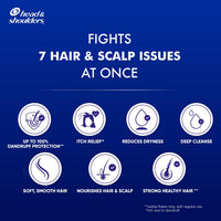 Head & Shoulders 7in1 Anti-dandruff Shampoo | Multi-action formula | Complete Solution for unhealthy scalp | 7 benefits for Men and Women, 650ml