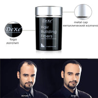 Dexe Hair Building Thickening Fibers For Man & Women, Black, 22 G - Grams