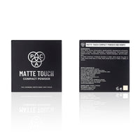 PAC Matte Touch Compact Powder (100 Ivory) | Lightweight Medium to High Buildable Coverage | Longlasting Soft Matte Finish | Meltproof & Sweat Resistant | Suitable for all Skin Types