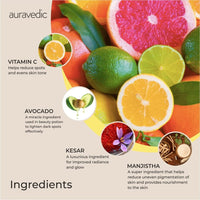 Auravedic Kumkumadi tailam for face Kumkumadi face oil for glowing skin and Vitamin C oil face serum with Rosehip oil 100 ml pack of 2 Vitamin C serum Kumkumadi oil body oil after bath for daily use