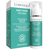 LUMOSIQUE® Daily Dose Face Serum for Maintain & Repair Skin, Target Tanning, Hydrates & Plump The Skin, Improve Skin Barrier | For Use in AM & PM | Men & Women| 30ml