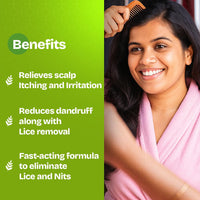 Vcare Anti Lice Shampoo and Oil Combo (Pack of 2), Removes Lice and Nits | Lice Treatment | Head Lice | Lice Egg Removal- 90ml